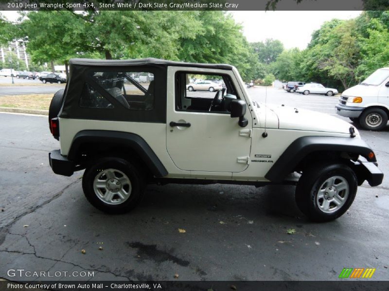 Stone White / Dark Slate Gray/Medium Slate Gray 2010 Jeep Wrangler Sport 4x4