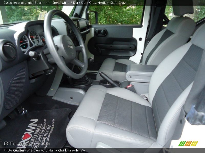 Stone White / Dark Slate Gray/Medium Slate Gray 2010 Jeep Wrangler Sport 4x4