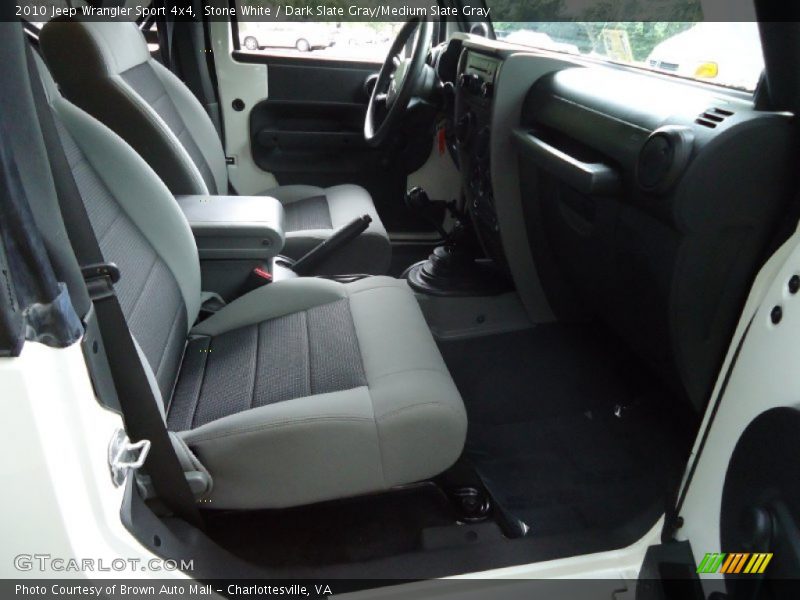 Stone White / Dark Slate Gray/Medium Slate Gray 2010 Jeep Wrangler Sport 4x4