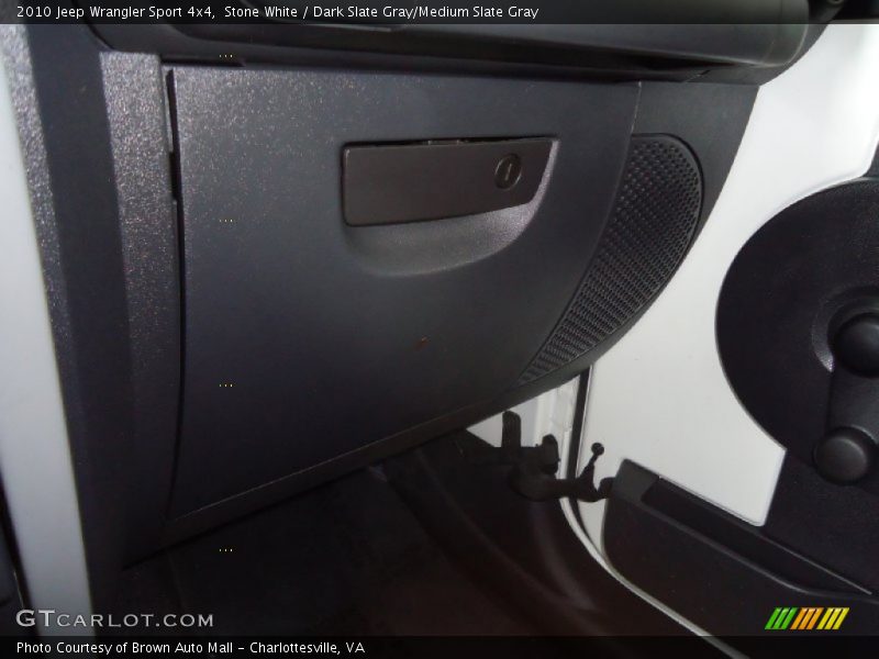 Stone White / Dark Slate Gray/Medium Slate Gray 2010 Jeep Wrangler Sport 4x4