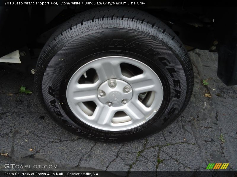Stone White / Dark Slate Gray/Medium Slate Gray 2010 Jeep Wrangler Sport 4x4