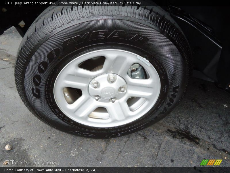 Stone White / Dark Slate Gray/Medium Slate Gray 2010 Jeep Wrangler Sport 4x4