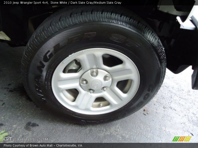 Stone White / Dark Slate Gray/Medium Slate Gray 2010 Jeep Wrangler Sport 4x4