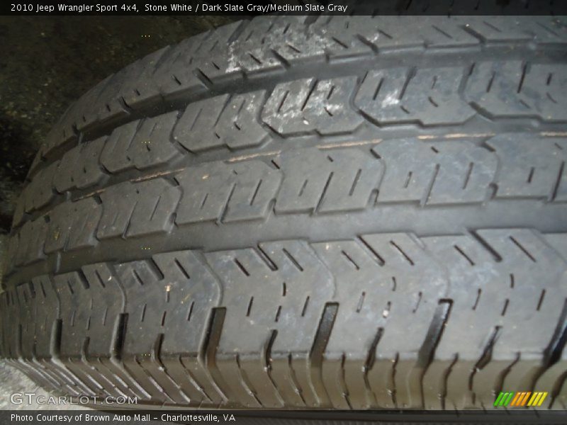 Stone White / Dark Slate Gray/Medium Slate Gray 2010 Jeep Wrangler Sport 4x4