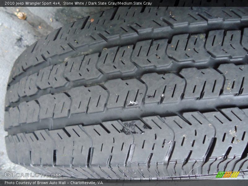 Stone White / Dark Slate Gray/Medium Slate Gray 2010 Jeep Wrangler Sport 4x4