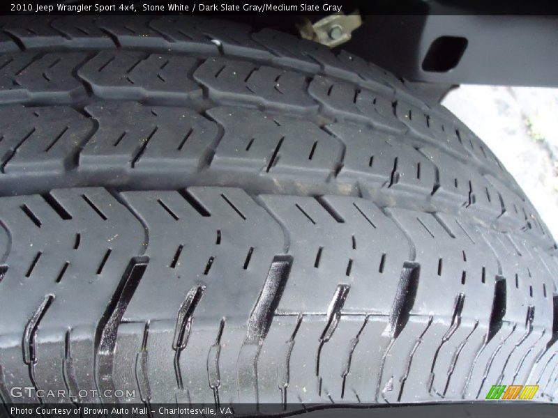 Stone White / Dark Slate Gray/Medium Slate Gray 2010 Jeep Wrangler Sport 4x4