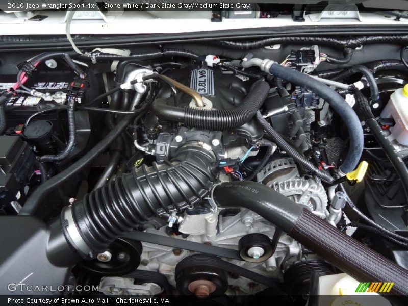 Stone White / Dark Slate Gray/Medium Slate Gray 2010 Jeep Wrangler Sport 4x4