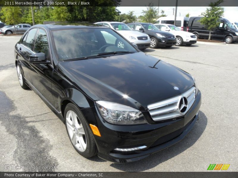 Black / Black 2011 Mercedes-Benz C 300 Sport