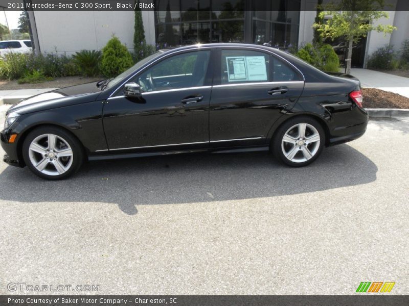 Black / Black 2011 Mercedes-Benz C 300 Sport