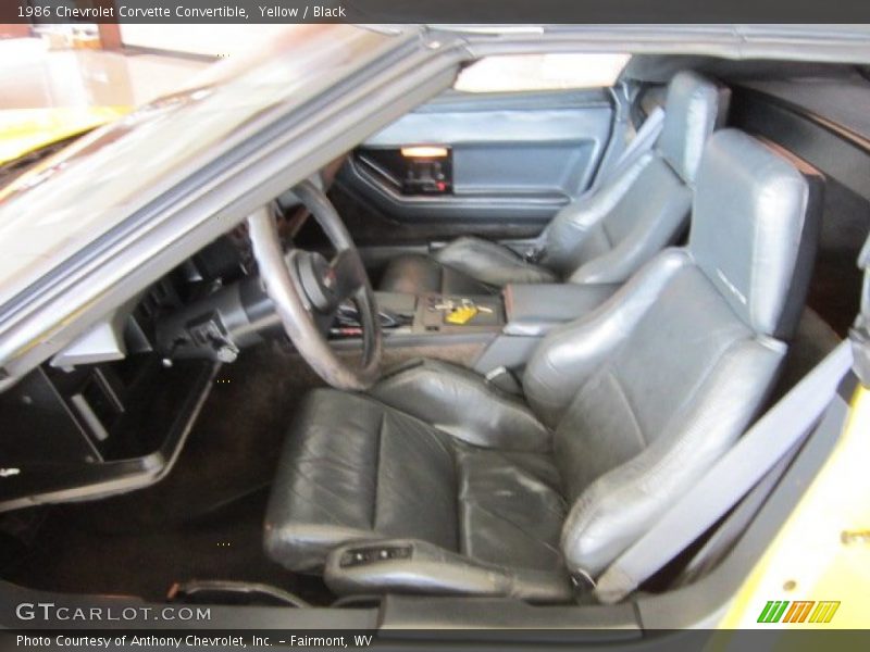  1986 Corvette Convertible Black Interior