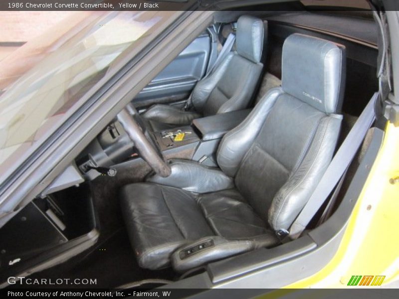  1986 Corvette Convertible Black Interior