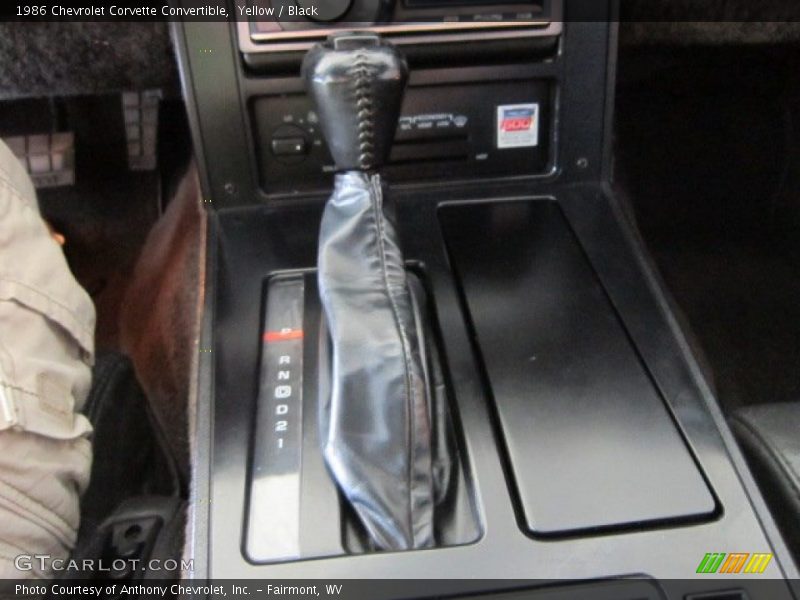  1986 Corvette Convertible 4 Speed Automatic Shifter