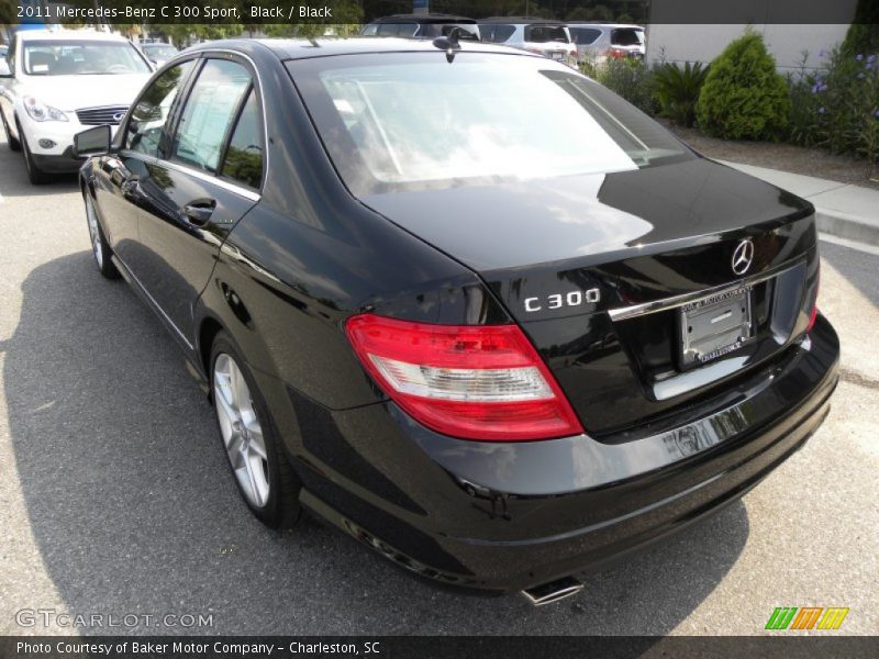 Black / Black 2011 Mercedes-Benz C 300 Sport