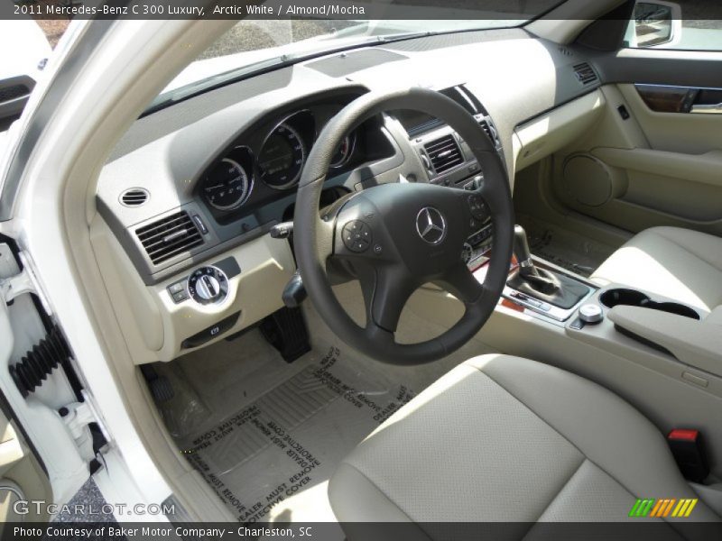 Arctic White / Almond/Mocha 2011 Mercedes-Benz C 300 Luxury