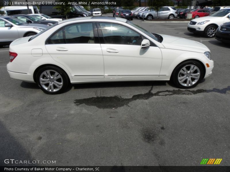 Arctic White / Almond/Mocha 2011 Mercedes-Benz C 300 Luxury