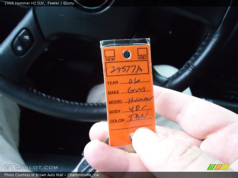 Pewter / Ebony 2006 Hummer H2 SUV