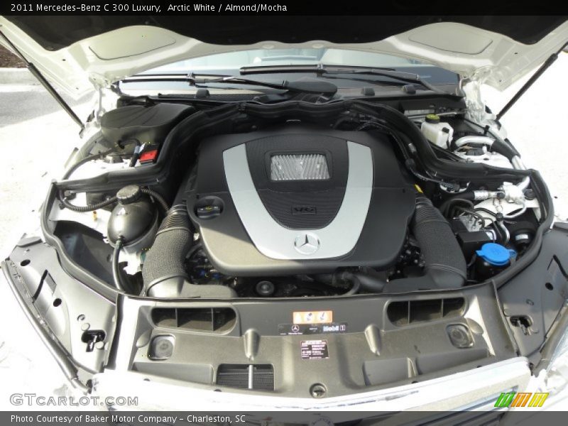 Arctic White / Almond/Mocha 2011 Mercedes-Benz C 300 Luxury