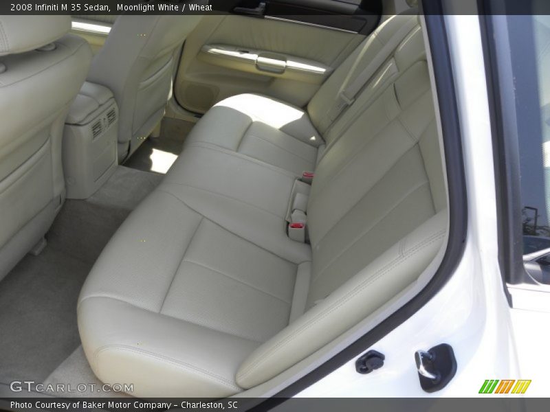 Moonlight White / Wheat 2008 Infiniti M 35 Sedan