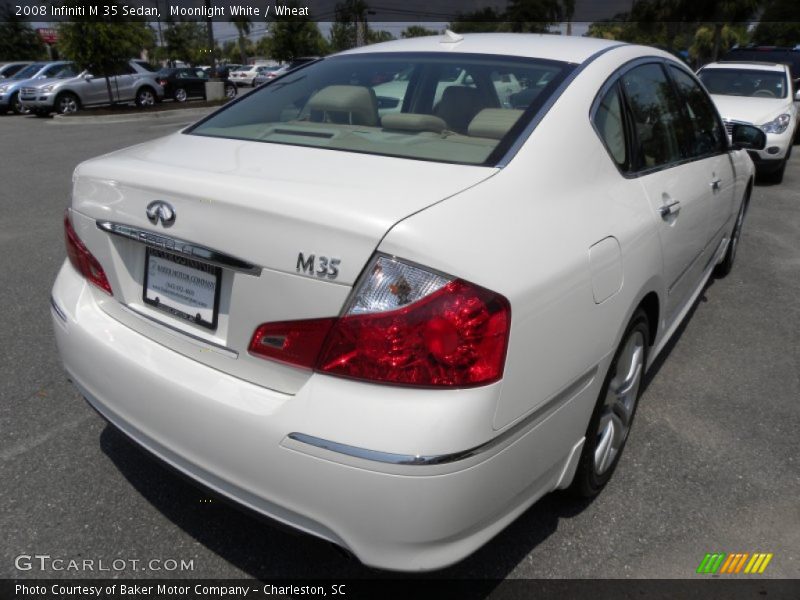 Moonlight White / Wheat 2008 Infiniti M 35 Sedan