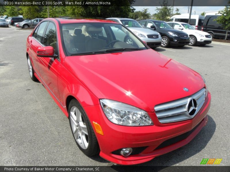 Mars Red / Almond/Mocha 2010 Mercedes-Benz C 300 Sport