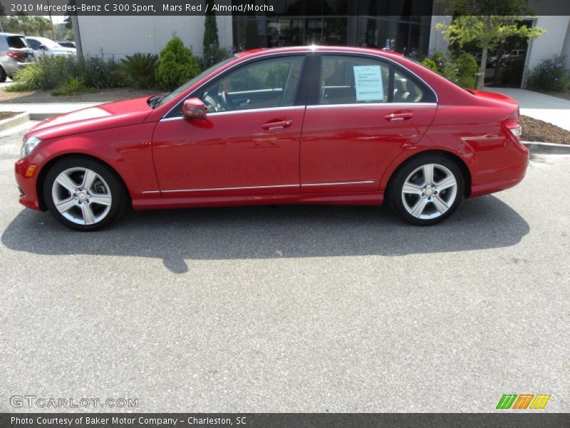 Mars Red / Almond/Mocha 2010 Mercedes-Benz C 300 Sport