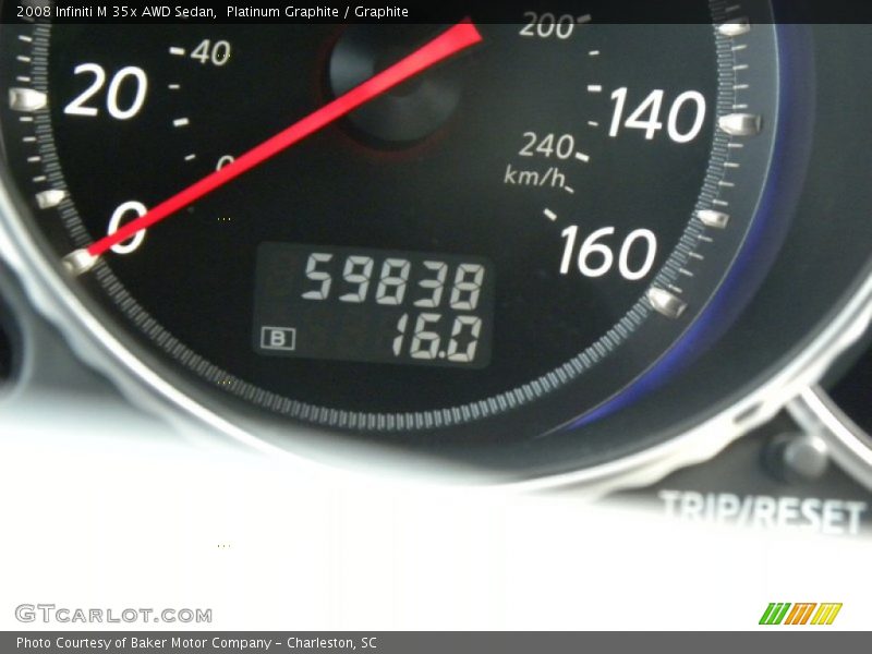 Platinum Graphite / Graphite 2008 Infiniti M 35x AWD Sedan