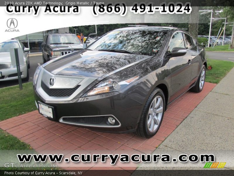 Grigio Metallic / Taupe 2010 Acura ZDX AWD Technology