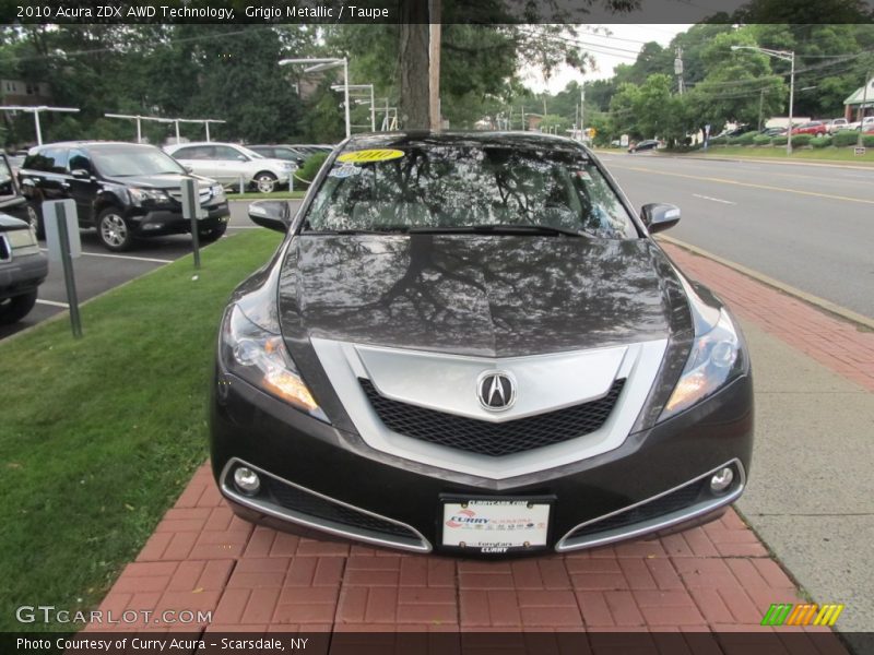 Grigio Metallic / Taupe 2010 Acura ZDX AWD Technology