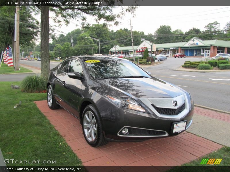Grigio Metallic / Taupe 2010 Acura ZDX AWD Technology
