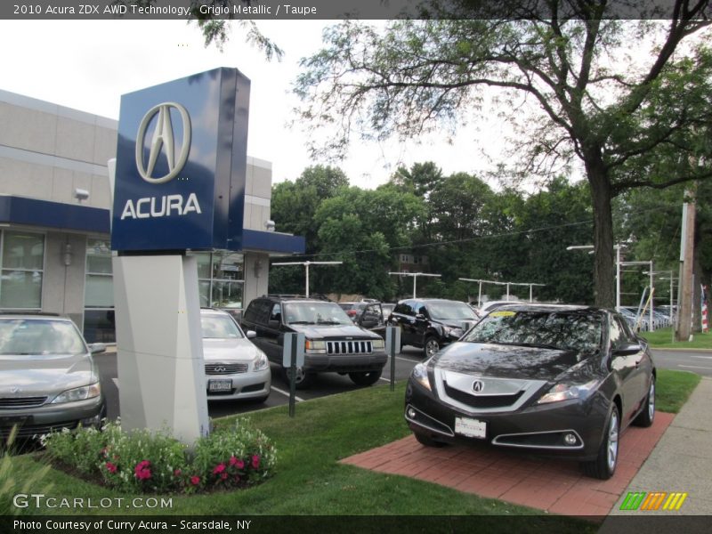 Grigio Metallic / Taupe 2010 Acura ZDX AWD Technology