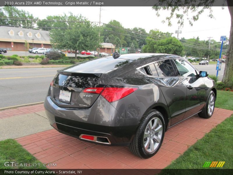 Grigio Metallic / Taupe 2010 Acura ZDX AWD Technology