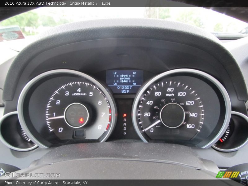  2010 ZDX AWD Technology AWD Technology Gauges