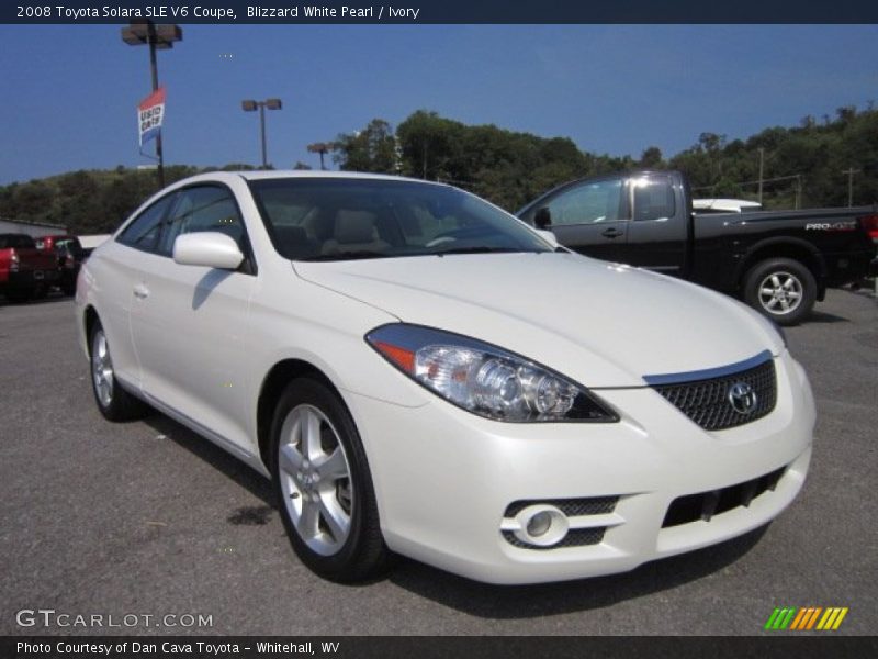Blizzard White Pearl / Ivory 2008 Toyota Solara SLE V6 Coupe