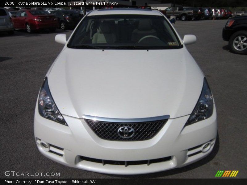 Blizzard White Pearl / Ivory 2008 Toyota Solara SLE V6 Coupe
