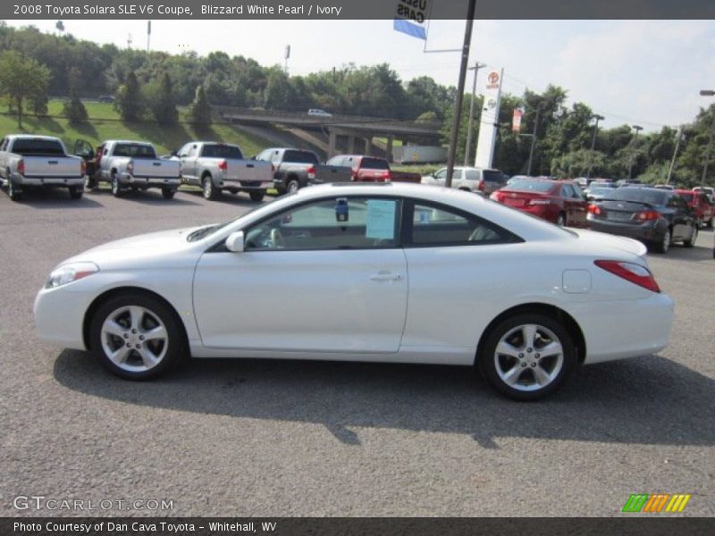 Blizzard White Pearl / Ivory 2008 Toyota Solara SLE V6 Coupe