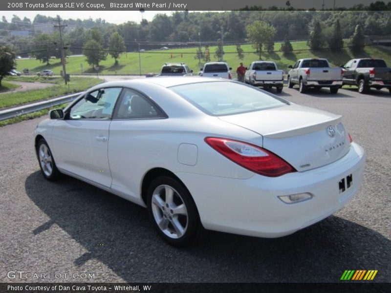 Blizzard White Pearl / Ivory 2008 Toyota Solara SLE V6 Coupe