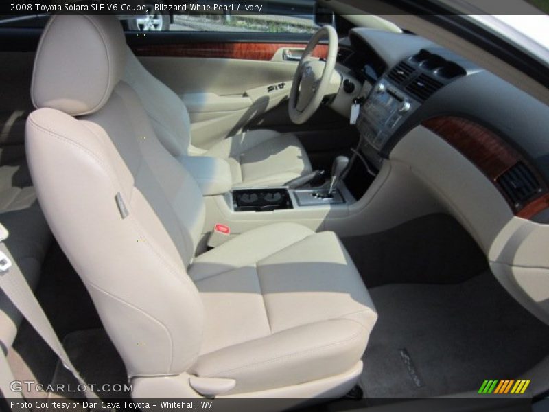 Blizzard White Pearl / Ivory 2008 Toyota Solara SLE V6 Coupe