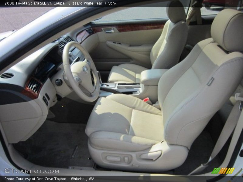 Blizzard White Pearl / Ivory 2008 Toyota Solara SLE V6 Coupe