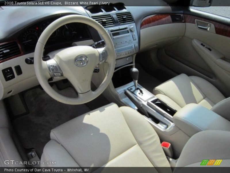 Blizzard White Pearl / Ivory 2008 Toyota Solara SLE V6 Coupe