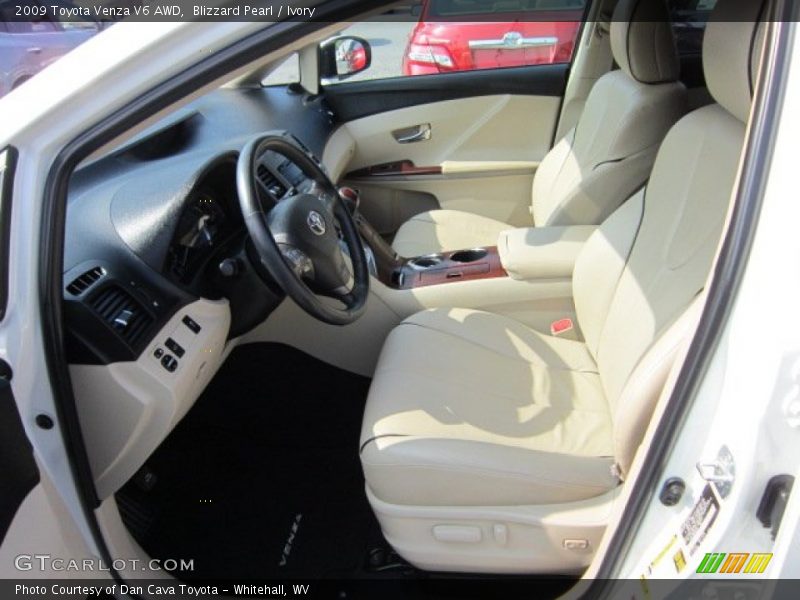 Blizzard Pearl / Ivory 2009 Toyota Venza V6 AWD