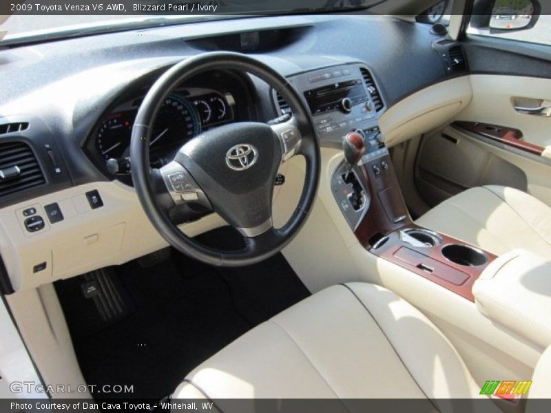 Blizzard Pearl / Ivory 2009 Toyota Venza V6 AWD