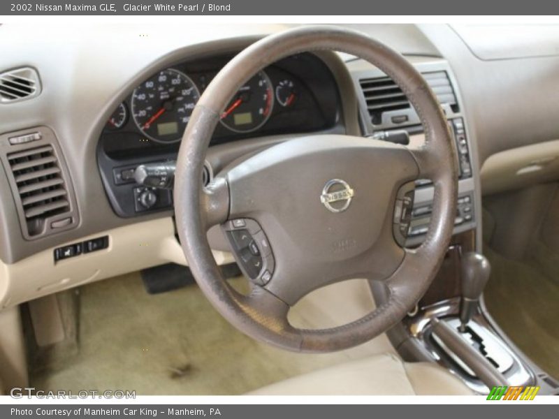 Glacier White Pearl / Blond 2002 Nissan Maxima GLE