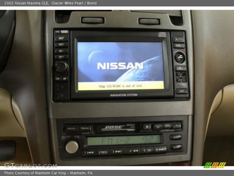 Glacier White Pearl / Blond 2002 Nissan Maxima GLE