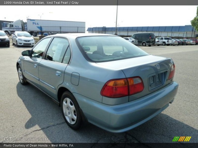 Iced Teal Pearl / Gray 1999 Honda Civic EX Sedan
