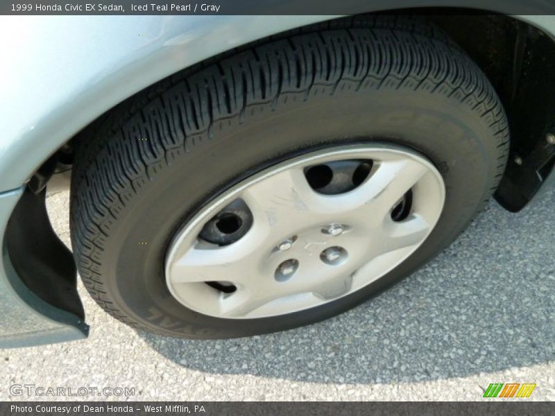Iced Teal Pearl / Gray 1999 Honda Civic EX Sedan