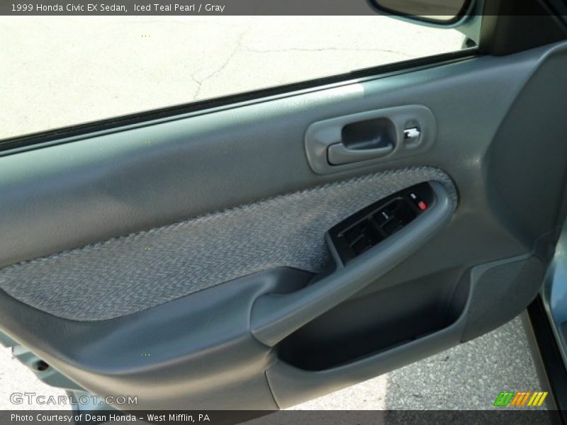 Iced Teal Pearl / Gray 1999 Honda Civic EX Sedan