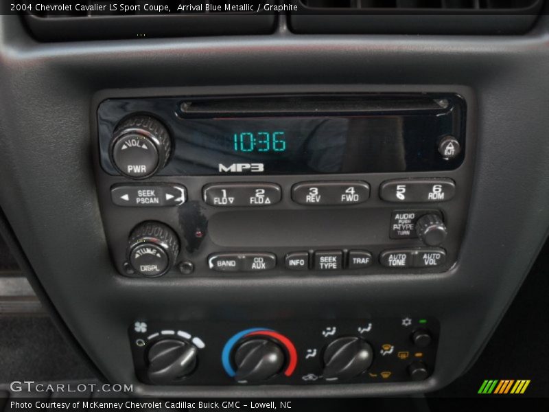 Controls of 2004 Cavalier LS Sport Coupe