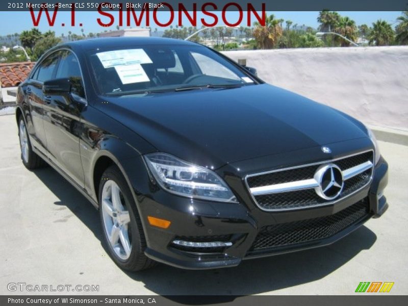 Black / Black 2012 Mercedes-Benz CLS 550 Coupe