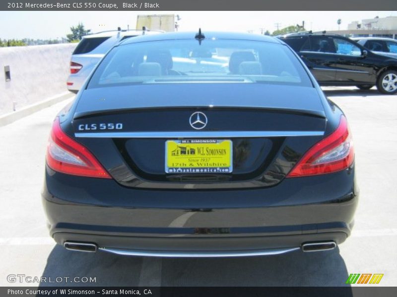 Black / Black 2012 Mercedes-Benz CLS 550 Coupe