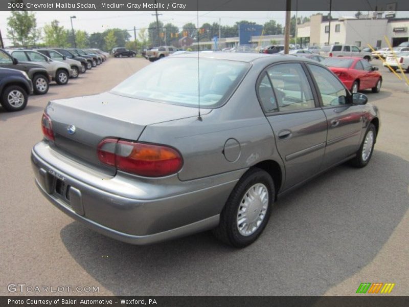 Medium Gray Metallic / Gray 2003 Chevrolet Malibu Sedan